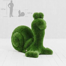 Gartenfigur Schnecke - Topiary - Glasfaserkunststoff &...