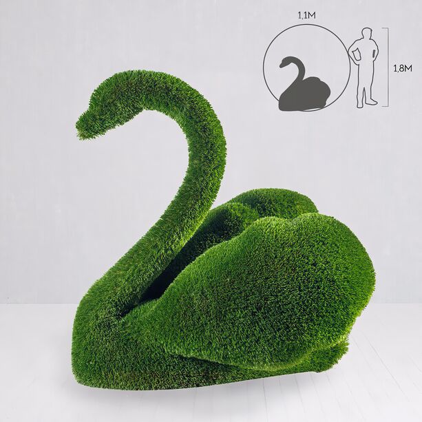 Topiary Gartenfigur Schwan - Formschnitt - Kunststoff - Savo