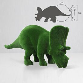 Groe Dino-Figur Triceratops - Topiary - GFK & Kunstrasen...