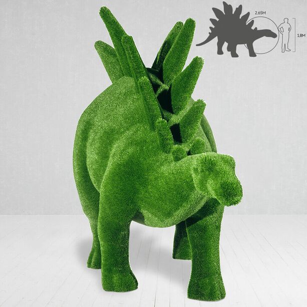 Dinosaurier Gartenfigur Stegosaurus XXL - Topiary - Kunststoff - Spike