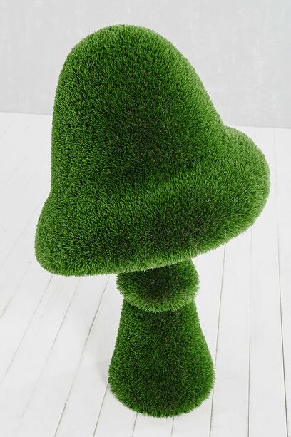 Groe Gartenfigur Pilz - GFK & Kunstrasen - Topiary - Felino