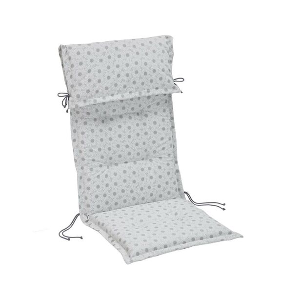 Hochlehner Stuhlauflagen bunt mit Kopfpolster - Auflage Sedere / Muster Gnseblmchen