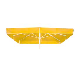 Eckiger Sonnenschirm 300cm mit Volant - Schirm Milo / Gelb