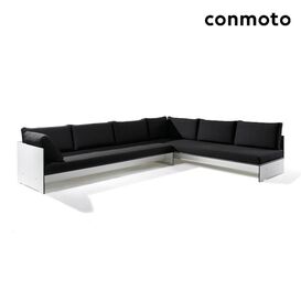 Modernes HPL Ecksofa fr Loungeecke mit Polster - Riva...