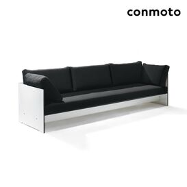 4-Sitzer Loungesofa mit Armlehnen und Polster - Riva Loungesofa / Wei� / ohne Auflagen
