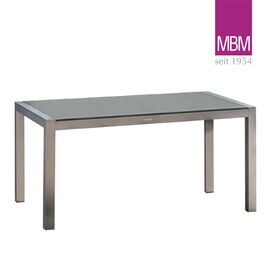 Grauer Gartentisch von MBM - Aluminium & Resysta - eckig...