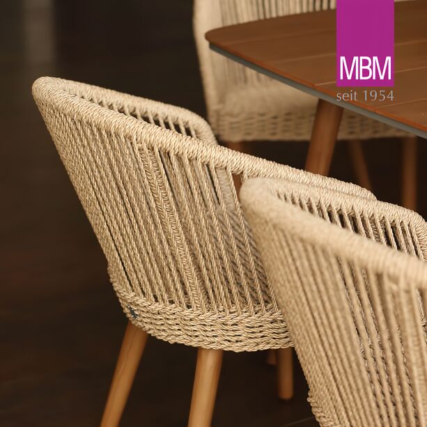 Gartenstuhl aus Resysta & Mirotex - MBM - modern - Sessel Miami