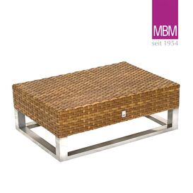 MBM Loungetisch aus Alu & Polyrattan - 60x87cm - eckig -...