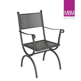 Gartensessel aus Metall - MBM - Eisen - schwarz - Sessel...