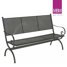 Gartenbank 3 Sitzer mit Lehne - MBM - Metall/Eisen -...