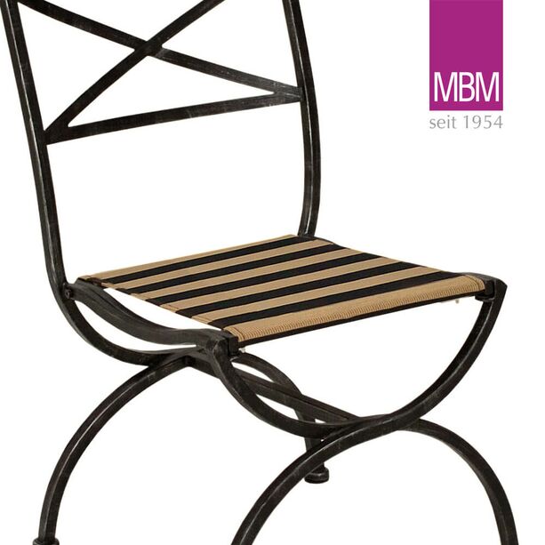 Gartenstuhl antik ohne Armlehnen - MBM - Metall/Eisen - Stuhl Medici