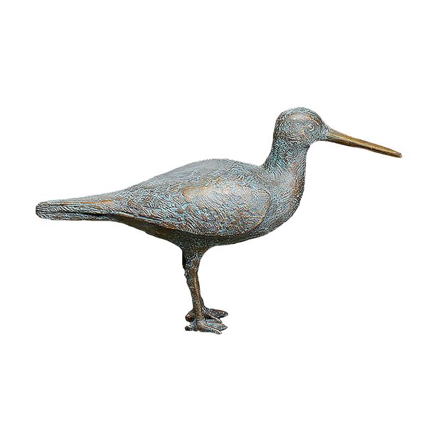 Set aus 2 Bronze Wasservogel-Statuen - Wasserlufer Set