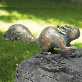 Stilvolle Tierfigur aus robuster Bronze mit Patina -...