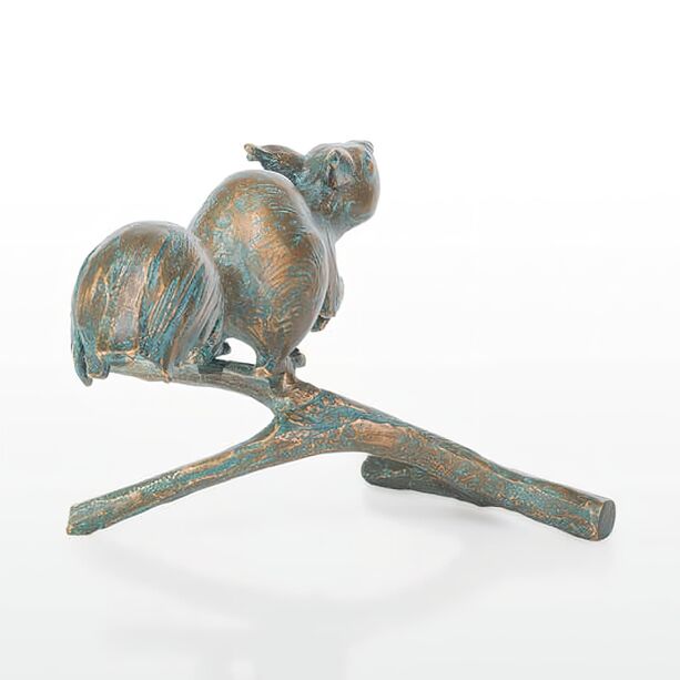 Tierskulpturen Set aus 4 Bronze Eichhörnchen - Eichhörnchen Set