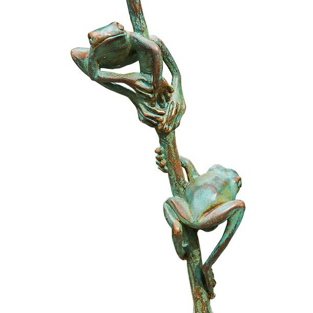Exklusive Outdoor Froschfiguren aus Bronze - Frösche auf Halm