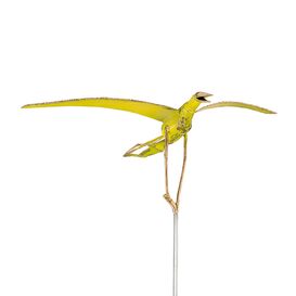 Gelbe Vogelskulptur - abstrakte Bronzefigur - limitiert -...