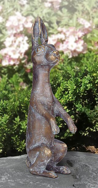 Bronze Tierfigur Hase - limitierte Künstleredition - Hase