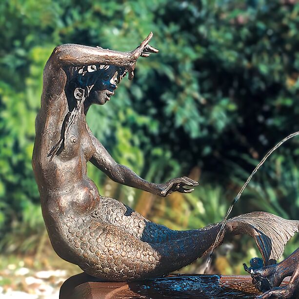 Meerjungenfrau Bronzefigur aus limitierter Edition - Die Nixe