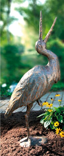 Limitierte Edition - Storch Vogelfiguren aus Bronze - Storch Set