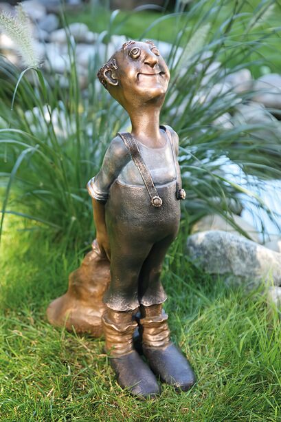 Limitierte Gartenfigur aus Bronze - älterer Mann - Eduard, der Überlegene