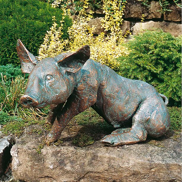Schweineskulptur fr den Garten in limitierter Auflage - Schwein