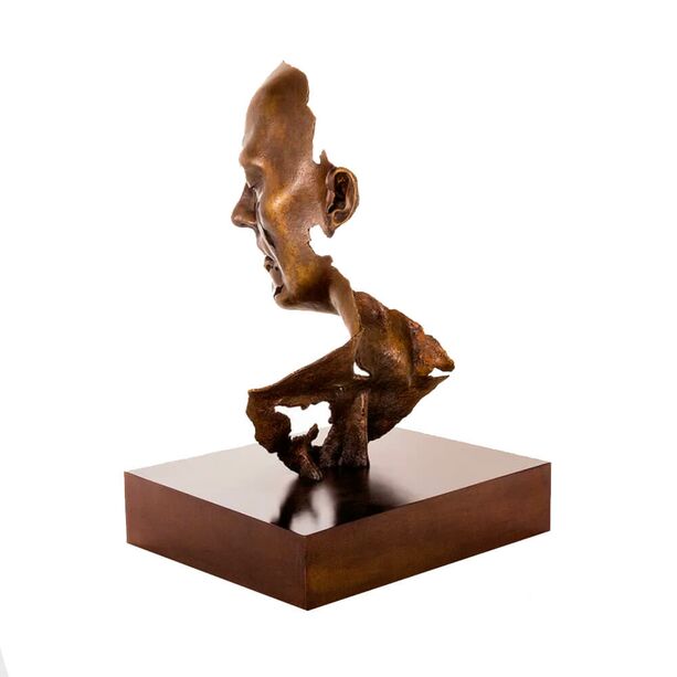 Mann Bronzebste mit Sockel in limitierter Auflage - Fragment II