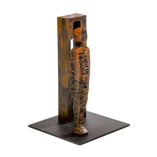 Abstrakte Bronze Mannfigur von Knstlerhand - Kubus, mnnlich