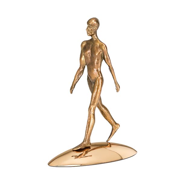Goldene Mann Bronzeskulptur - limitiertes Design - Reflection of Being (Him)