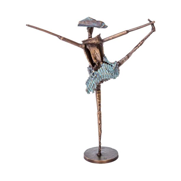 Abstrakte Tänzerin aus Bronze - limitierte Skulptur - Tänzerin
