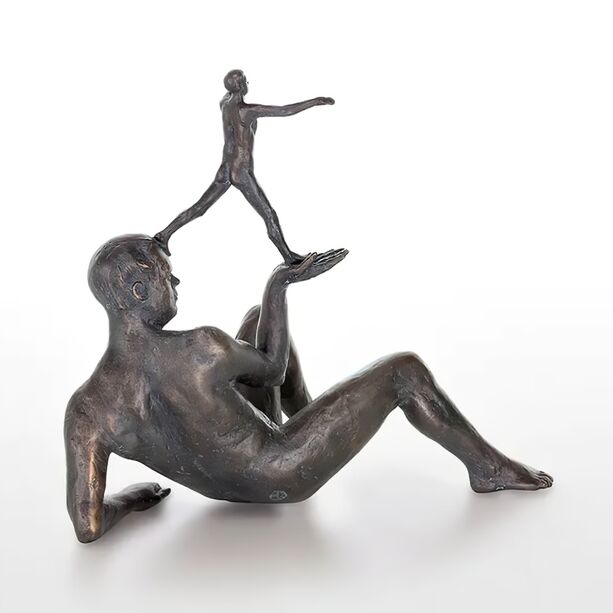 Limitierte Knstlerstatue - Bronze Menschenfigur - Was uns denkt, trgt, leitet