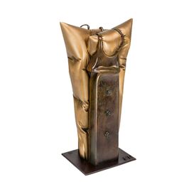 Bronzeplastik Kissen im Zwang vom Künstler - Corsage