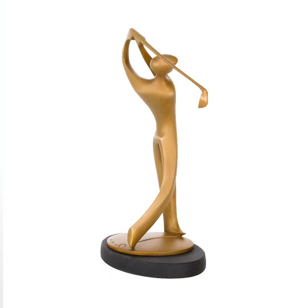 Bronzefigur mit Golfschläger - limitiertes Design - Golfer