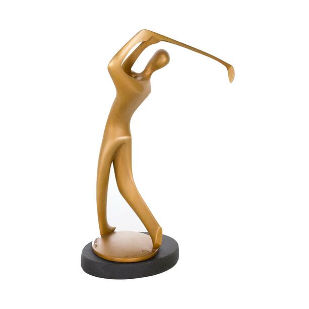 Bronzefigur mit Golfschläger - limitiertes Design - Golfer