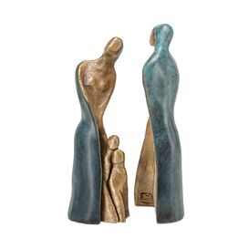 Abstrakte Bronzefiguren 4-teilig - limitiere Edition -...