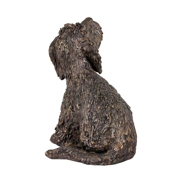 Detaillierte Hundefigur aus Bronze in limitierter Edition - Filou