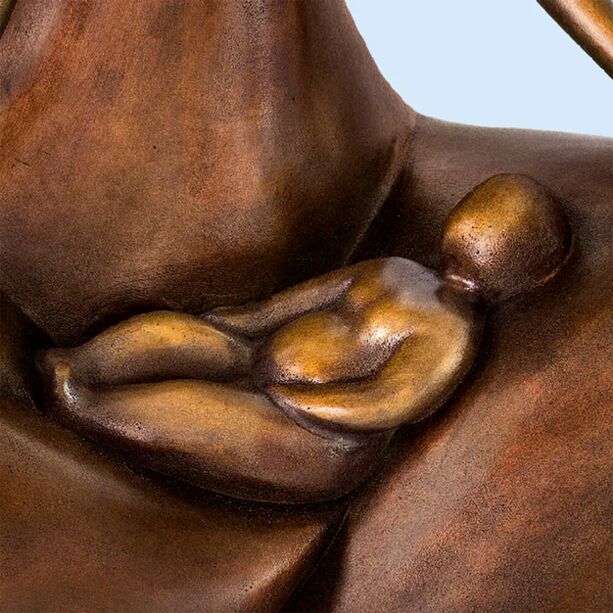 Frau mit Baby im Scho - limitierte Bronzefigur - Le Berceau