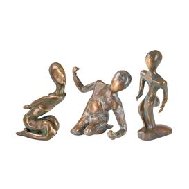 Bronzefiguren limitiertes Set kleine Menschen - Olympia...
