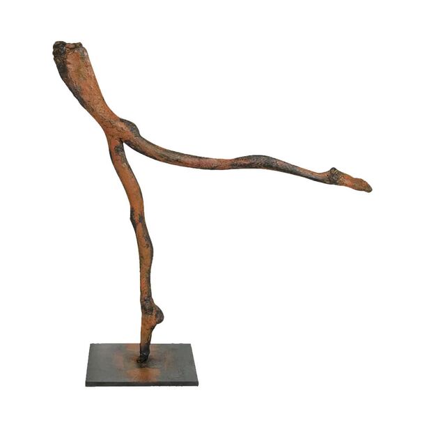 Große Bronze Designerskulptur Beine schreiten - Nichts ist nichts
