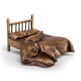 Designerplastik Bett limitiert aus Bronze - Bed of Yesterday