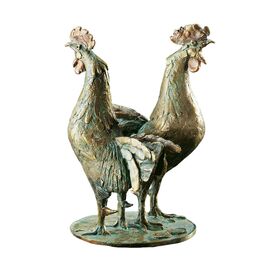 Bunte Vogelfigur aus Bronzeguss - limitierte Edition -...