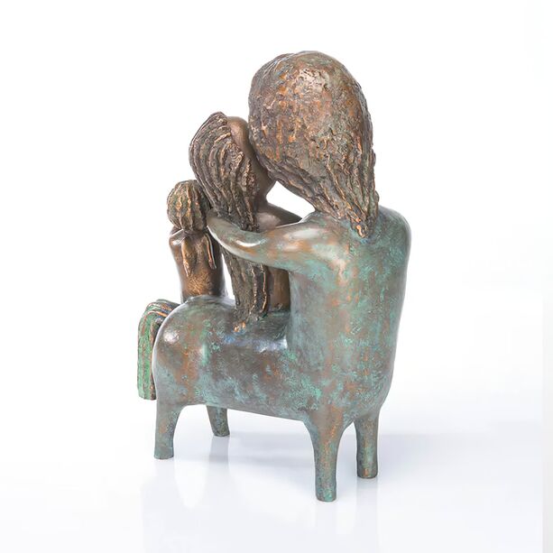 Zentaur mit Mdchen und Engel - limitierte Bronzefigur - Centaur
