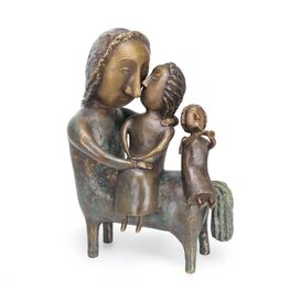Zentaur mit Mdchen und Engel - limitierte Bronzefigur -...
