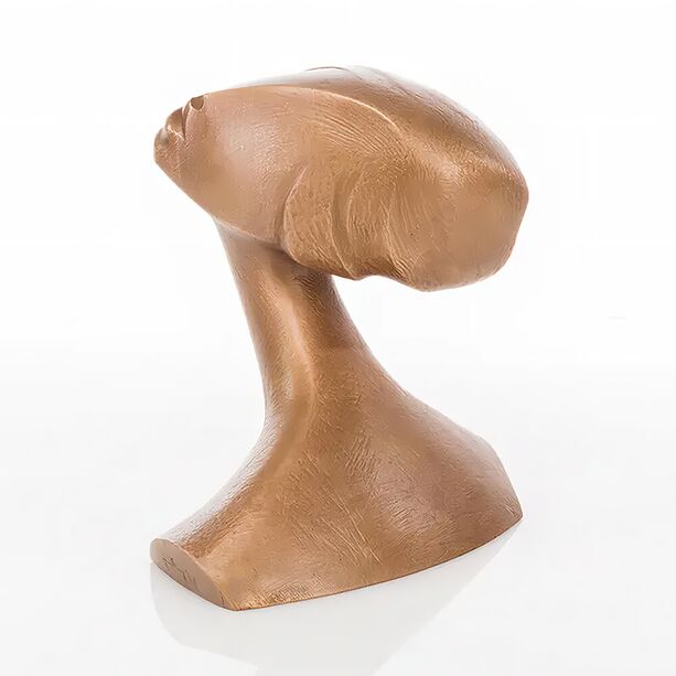 Moderne Bste aus Bronze in limitierter Edition - Frauenkopf
