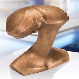 Moderne Bste aus Bronze in limitierter Edition - Frauenkopf