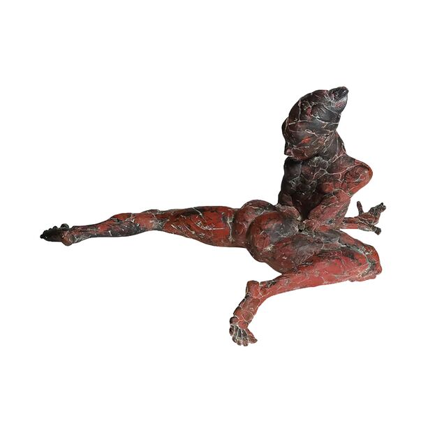 Frauenfigur mit roter Patina aus limitiertem Bronzeguss - Luzirel