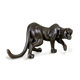 Schwarzer Panther lebensgro - limitierter Bronzeguss - Ira