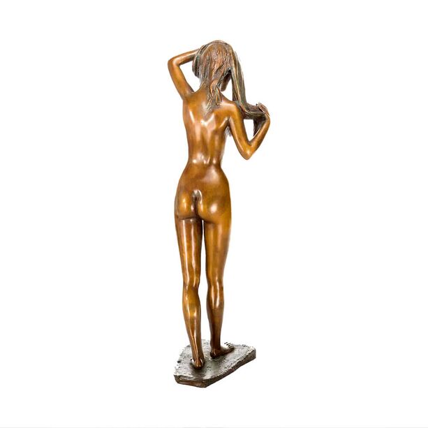 Frauenskulptur - limitierte Aktfigur aus Bronze - Die Nacht zerinnt