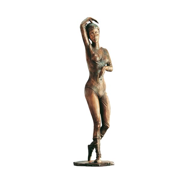 Stilvolle Bronzeballerina - limitierte Tänzerin - Kleine Ballerina
