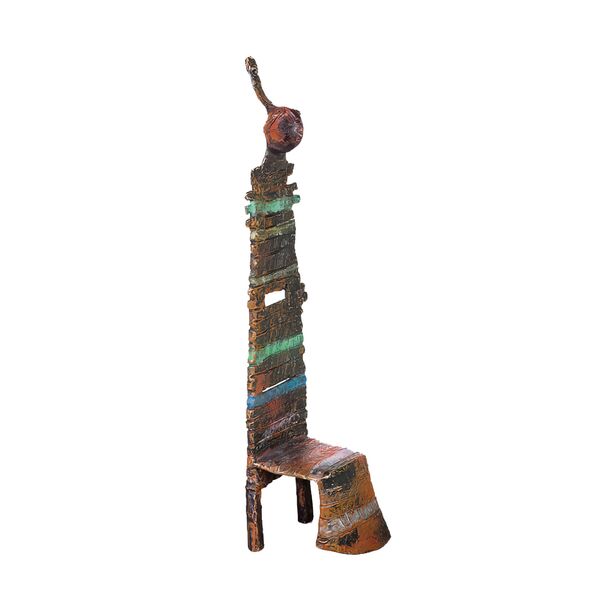 Kleiner Knstler Bronzestuhl in limitierter Edition - Chaise Magique III