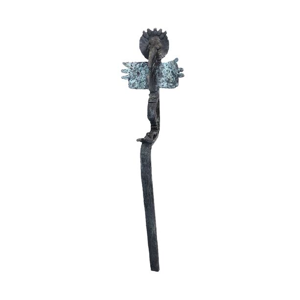 Wand Designerskulptur aus Bronzeguss - limitiert - Totem Bako, hngend